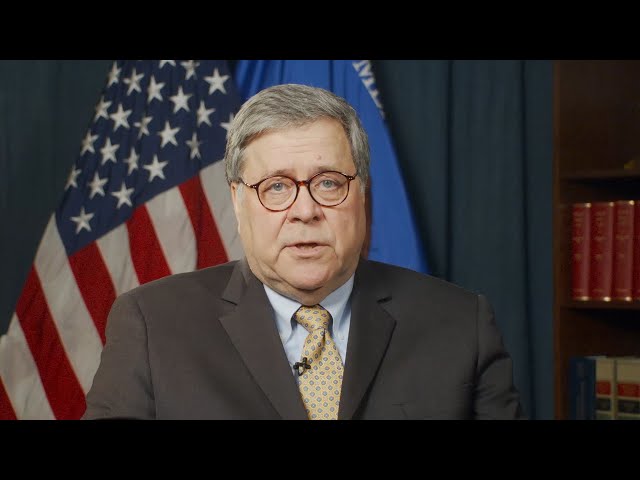 Watch Attorney General Barr Message to Law Enforcement During COVID-19 Pandemic on YouTube.