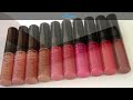 NYX Xtreme Lip Creams: Live Swatches & Review