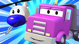Police car for kids - The Railway Line Accident - Car Patrol in Car City !