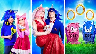 Love Story of Sonic the Hedgehog and Amy Rose! Sonic in Real Life! How to Become