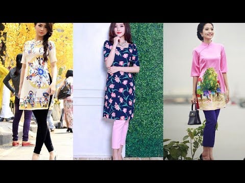 Áo dài nữ cách tân | Mẫu áo dài cách tân nữ cực đẹp cực dễ thương
