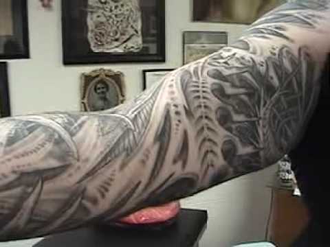 Tags: sleeves bio-mechanical tattoo studio one dave fox black and grey inked 