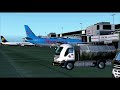 FSX WILCO B737-300 THOMSONFLY GATWICK TO MANCHESTER WITH WIND SHEAR APPROACH AND HARD LANDING!