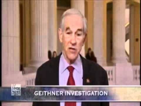 Ron Paul: Use Geithner to Impeach Obama