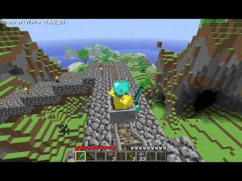 Minecraft Houses on Minecraft Minecart Roller Coaster Minecraft Minecart Roller Coaster