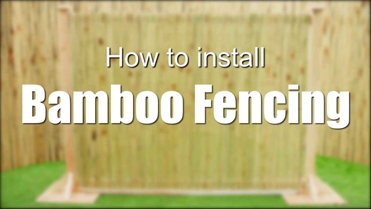 DIY Bamboo Fencing Installation - Easy Tutorial