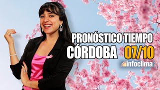 Pronóstico Para El 7 De Octubre De 2025. Córdoba - Argentina - Infoclima Tv