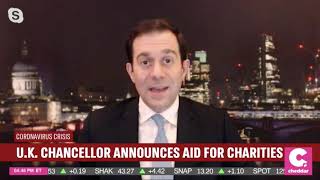 UK government announces £750 million funding for charities hit by COVID-19 crisis.