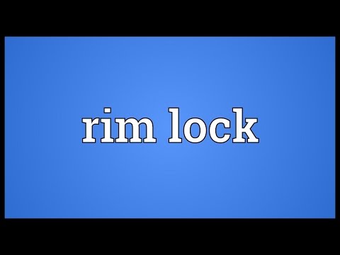 Header of Rim lock