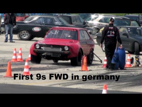 First 9 seconds pass in germany 101 Bobas Polo MK1 18L 16V Turbo FWD