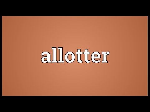 Header of Allotter