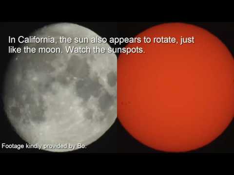 Flat Earth Proof: Moon & Sun Flip, Rotate
