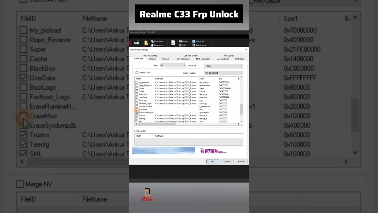 realme c33 2023 frp unlock spd tool #frpbypass realme c33 2023 frp unlock spd tool #frpbypass