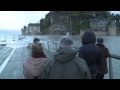 Grandes marées: les habitants émerveillés au Mont-Saint-Michel