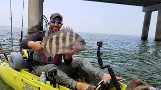 BRIDGE MONSTERS! - Jumbo Sheepshead Fishing & A SURPRISE CATCH! BRIDGE MONSTERS! - Jumbo Sheepshead Fishing & A SURPRISE CATCH!
