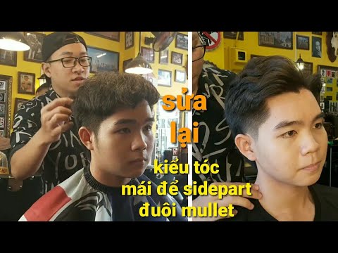 Chia sẻ cách cắt và sửa lại kiểu tóc mái SIDEPART đuôi MULLET về má nhìn không ra