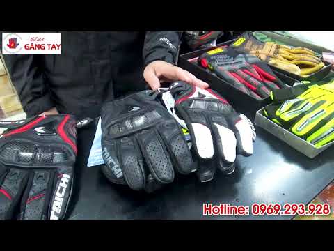 Găng tay da motor taichi gù cacbon cao cấp - LH 0969293928