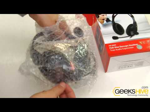 Full-Size Headband Headset HS-500X Genius - Unboxing by www.geekshive.com