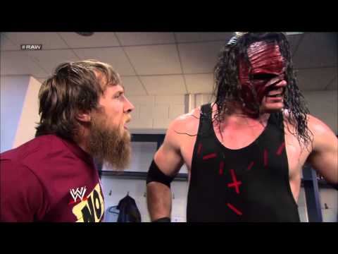 Kane and Daniel Bryan are attacked while arguing about their match against The Shield: Raw, April 22 Kane and Daniel Bryan are attacked while arguing about their match against The Shield: Raw, April 22