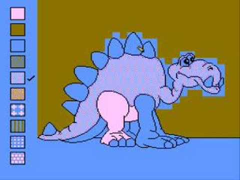 pictures of dinosaurs to colour in. Color a Dinosaur Gameplay