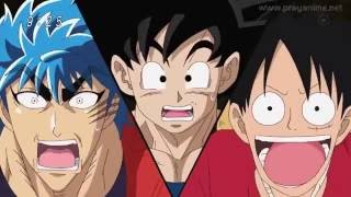 MEJORES PELEAS DEL ANIME Goku Vs Luffy Vs Toriko