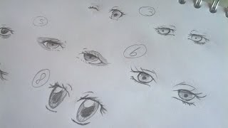 How to Draw Manga Eyes, Eight Different Ways