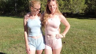 Twins Get Dressed For Bed - Try On Edition