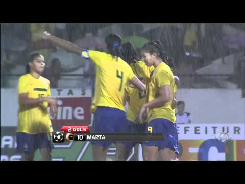 Gols - Brasil 4 x 1 Seleção de Pernambuco - Amistoso de Futebol Feminino - Band HD
