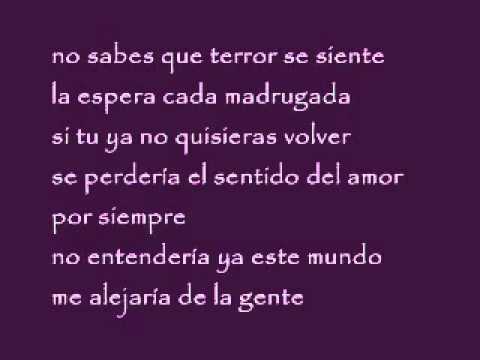 LETRA DE LA CANCION TE VI VENIR SIN letra de la cancion te vi venir sin: