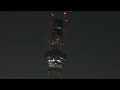 ヘリコプターから見る夜の東京スカイツリー （空撮） FF4 Ver