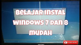 Instal windows 7 dan windows 8 mudah