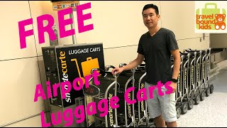 Free Airport Luggage Carts