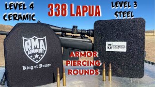 338 Lapua Armor Piercing Rounds Vs Level 3 & 4 Body Armor