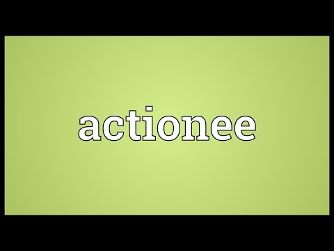 Header of Actionee