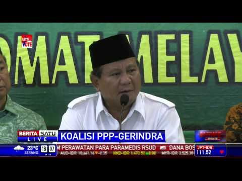 Partai Gerindra dan PPP Resmi Berkoalisi