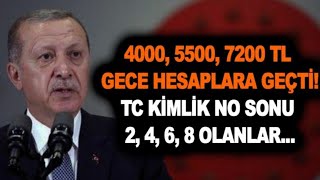 4000 ,5000 Ve 7200 Tl Hesaplara Yatıyor Alanlara Hayirli Olsun