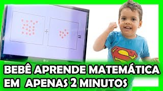 Bebê de 3 anos fazendo cálculos matemáticos - Basta 2 minutos para seu bebê aprender