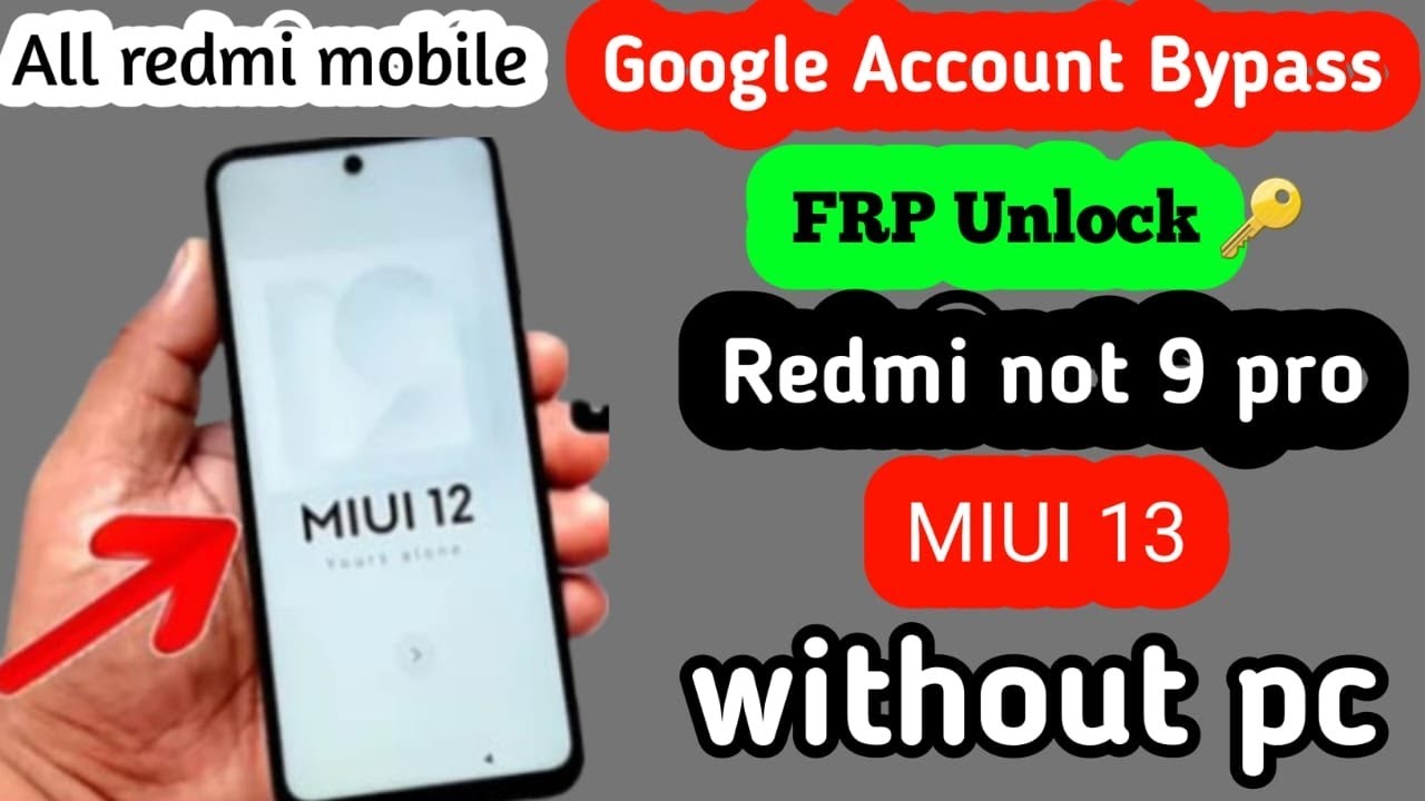 Readmi note 9 pro baypaas Gmail account remove all Readmi note 9 pro baypaas Gmail account remove all