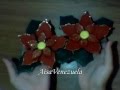 DIY: flores de navidad o navideñas noche buenas en foami manualidades de navidad