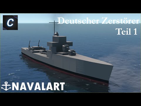 Let&#039;s Play Naval Art - Deutscher Zerstörer Teil 1 - #09 [DEUTSCH] [HD]