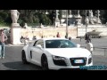 White on black Audi R8 R-Tronic - drive by - 1080p