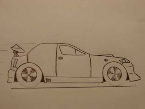 como dibujar autos