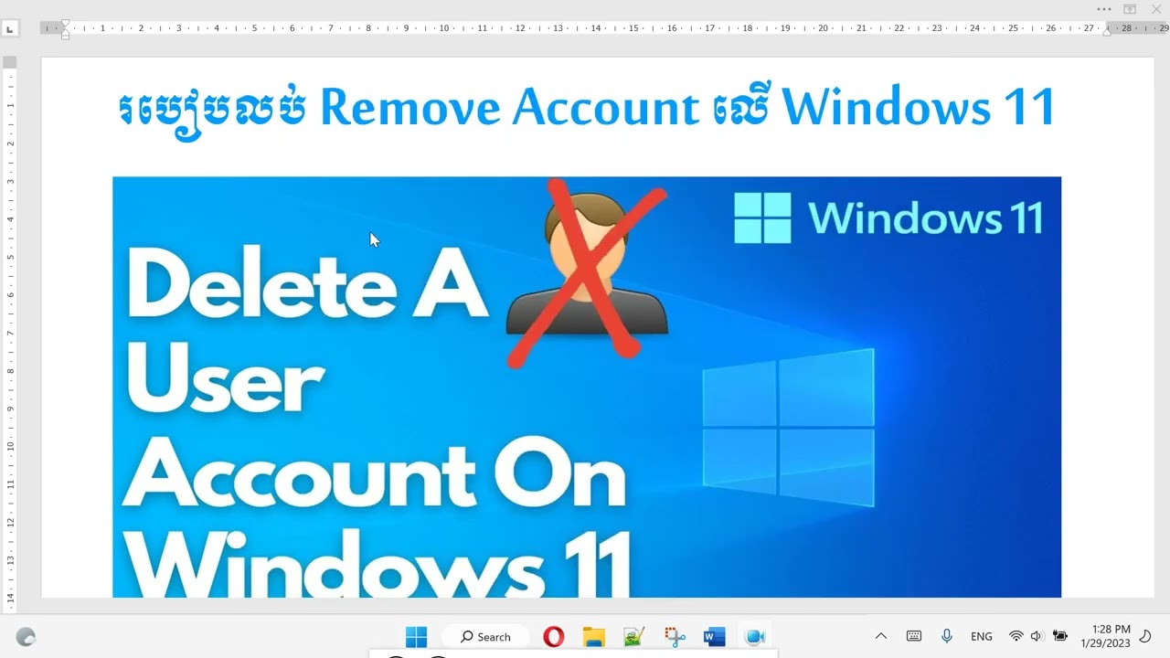 How to delete Remove Account on Windows 11 How to delete Remove Account on Windows 11