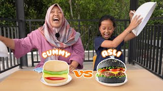 Makanan Versi Asli Vs Jelly😊 - Challenge Real Food Vs Gummy