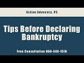 FAQ - Tips Before Declaring Bankruptcy - Call 860-449-1510 for a Free Consultation