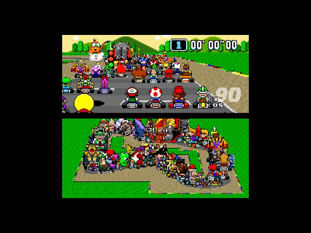 Mario Kart With 101 Different Video Game Characters - Video