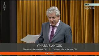 Charlie Angus questions Palantir lobbying
