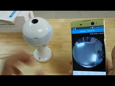 Hướng dẫn cài đặt Camera bóng đèn Wifi ngụy trang. LH 0909719808