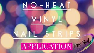 MoeNails No-Heat Vinyl Nail Strip Manicure