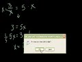 Algebra: Linear Equations 4